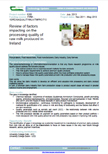 Review of factors impacting on the processing quality of raw milk produced in Ireland – 6260