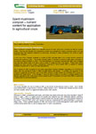 Spent mushroom compost – nutrient content for application to agricultural crops – 6355