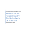 Research on the Foliage Industry – The Netherlands, UK & Ireland