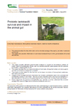 Probiotic lactobacilli survival and impact in the animal gut – 5972
