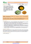 Anti-oxidant and antimicrobial compounds from dandelion root, fenugreek and bitter melon – 6038