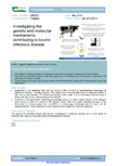 Investigating the genetic and molecular mechanisms contributing to bovine infectious disease – 6082(B)