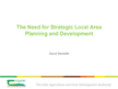 The Need for Strategic Local Area Planning and Development