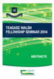 Teagasc Walsh Scholarship Book of Abstracts 2014