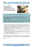 Assessing and managing the risk posed by Salmonella in farm produced pig feed – 6105