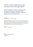 Interim report on greenhouse gas emissions from Irish agriculture