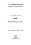 Mountbellew Agricultural College – Whole College Evaluation Report