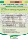 Clean Livestock Policy – Sheep