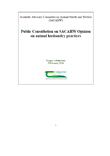 Teagasc submission on SACAHW Opinion on Animal Husbandry Practices