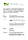 Courgettes Technical Note