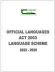 Official Languages Act 2002 Language Scheme 2022 – 2025