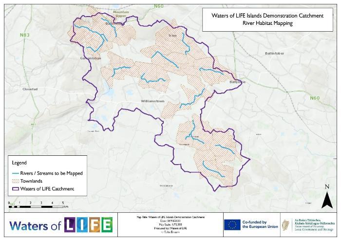 Waters of LIFE Islands Demontration River Habitat Mapping - The Waters of LIFE is an EU funded project which aims to contribute towards the protection and restoration of Ireland’s healthiest rivers