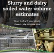 Slurry and dairy soiled water volume estimates