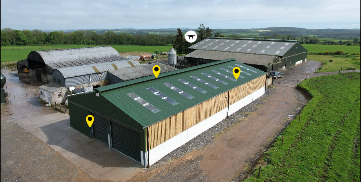 A. 5 Span Calf Shed Designed for 170 Calves