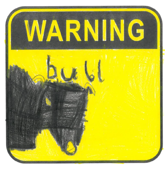 artwork by cillian carry, warning bull