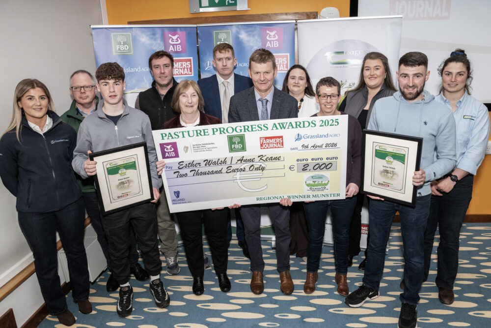 Esther Walsh and Anne Keane, Co. Waterford, Munster Regional Winners of the Pasture Progress Awards 2025,