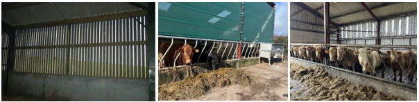 Ventilation options on farms - gale breakers, slits in sheeting and space boarding