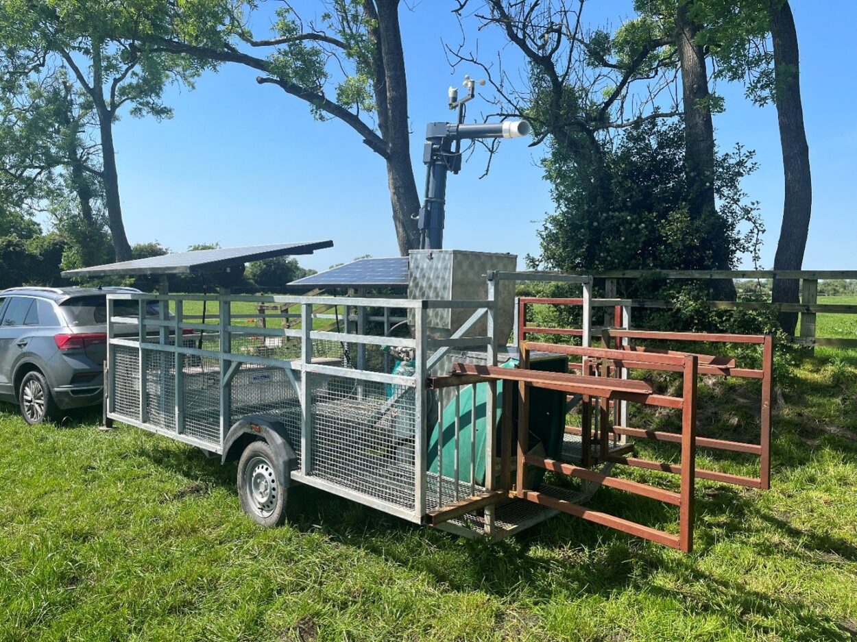 Greenfeed machine on Michael's farm
