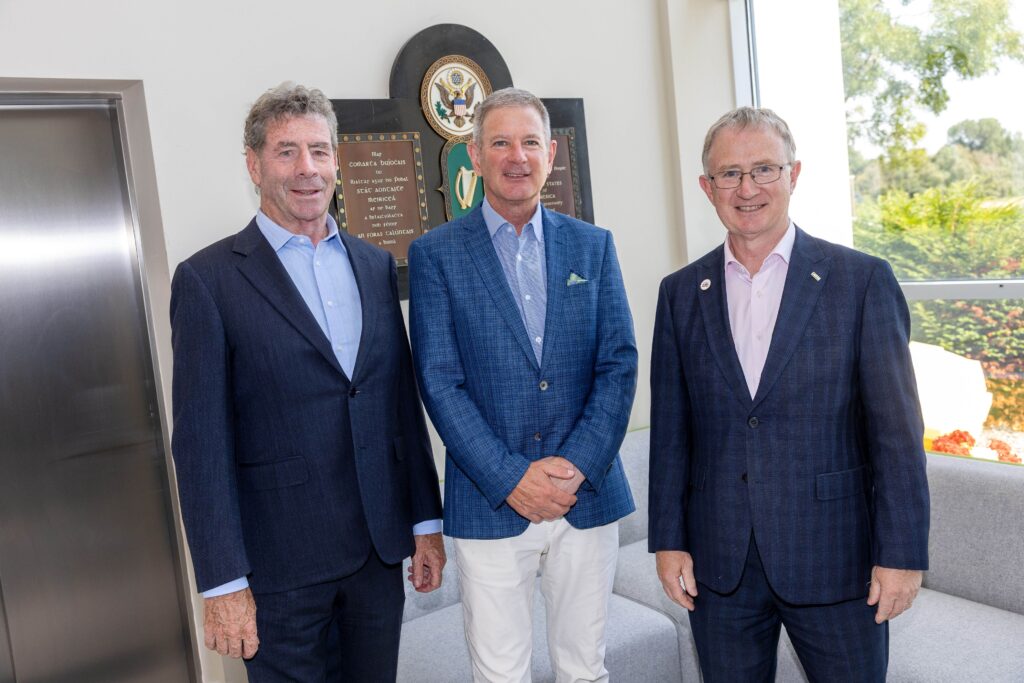 Photo of Liam Herlihy, US Ambassador and Frank O'Mara
