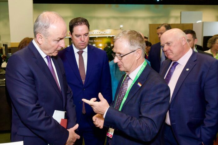 Taoiseach visits Teagasc research exhibits at Global Bioeconomy Summit