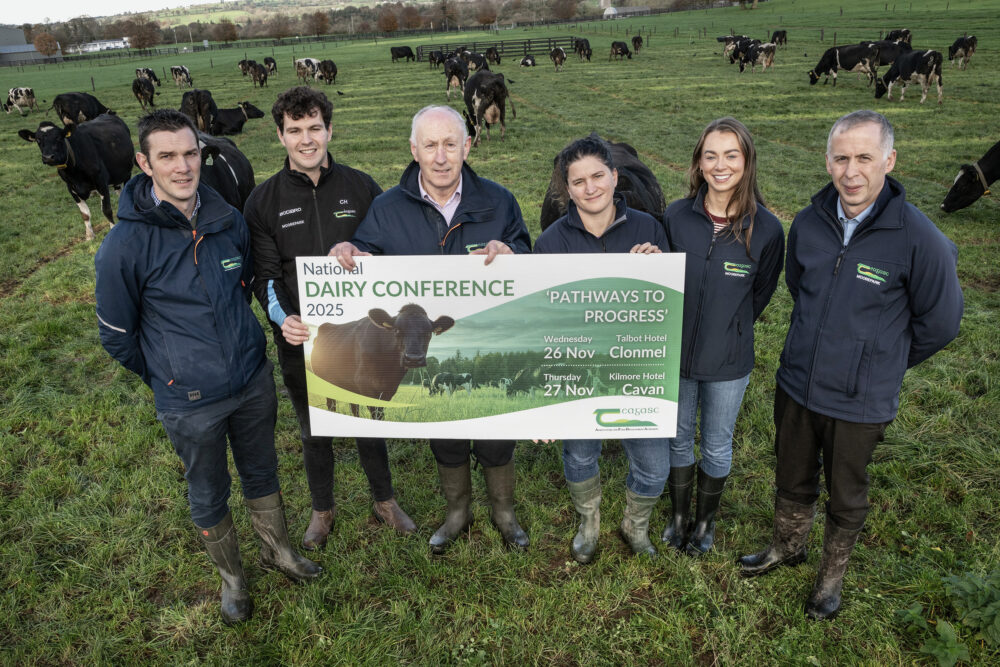 Pictured at the launch were: Stuart Childs, Conor Hogan, Donal Mullane, Elodie Ruelle, Sarah Walsh and Donagh Berry, Teagasc.