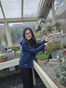 Hui Xing in the the National Botanic Gardens.