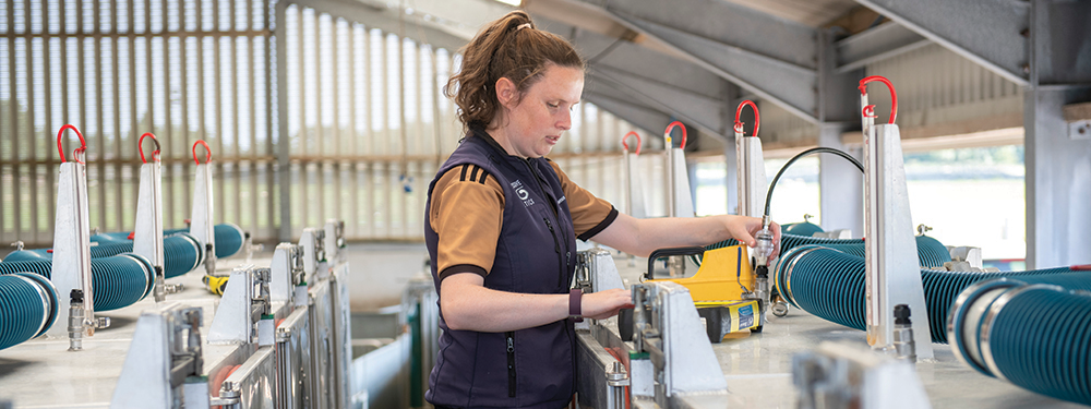 Cover image representing Edel O'Connor working in a laboratory