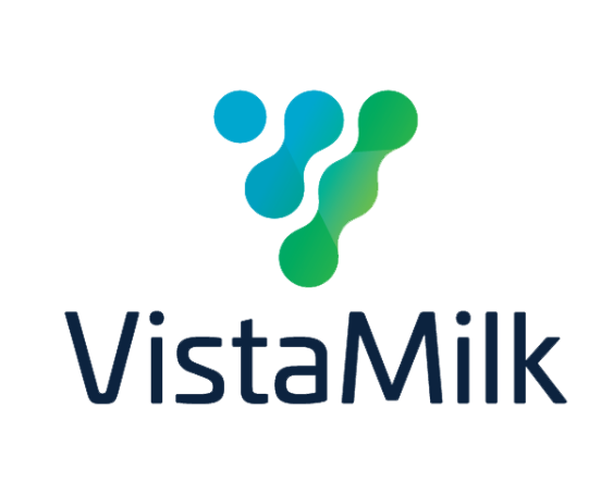 VistaMilk log, With blue to green dotted triangle above