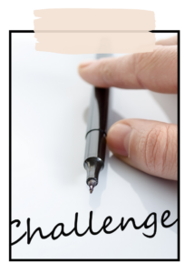 'Challenge' written on paper