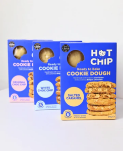 Hot Chip's product; Ready to bake Cookie dough