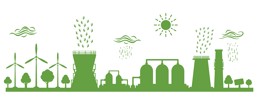 A graphic showing elements of the bioeconomy