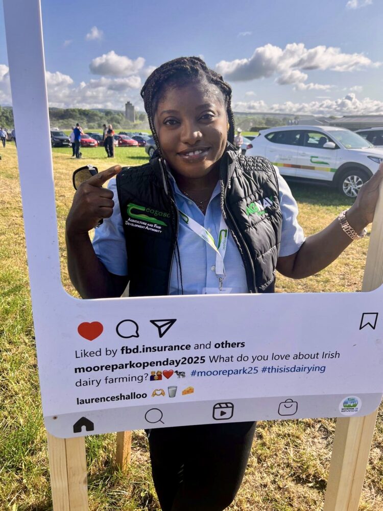 Linda Omodara at Moorepark Open Day.