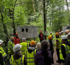 Grace Jones Jonathan Spazzi and Paddy Purser speak that the Teagasc Forestry Open Day 2024