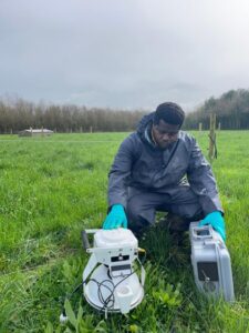 Measurement of N20 flux using Licor smart chamber (Jebril Amanor Teagasc Johnstown Castle)
