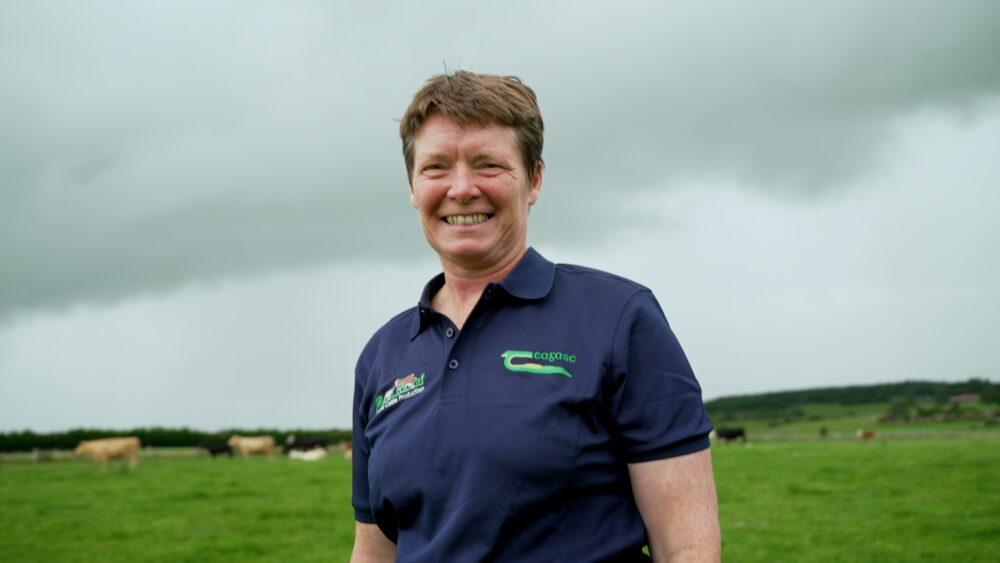 Olivia Hynes on her farm