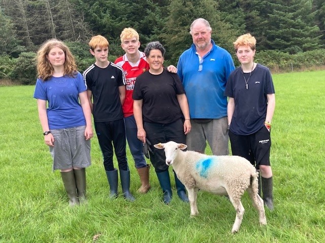 Emer O Keeffe with her family.