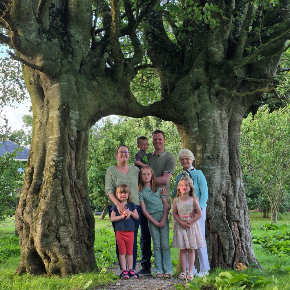 J.P. Hammersley with his family.