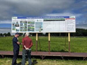 teagasc staff speaking with attendee at open day