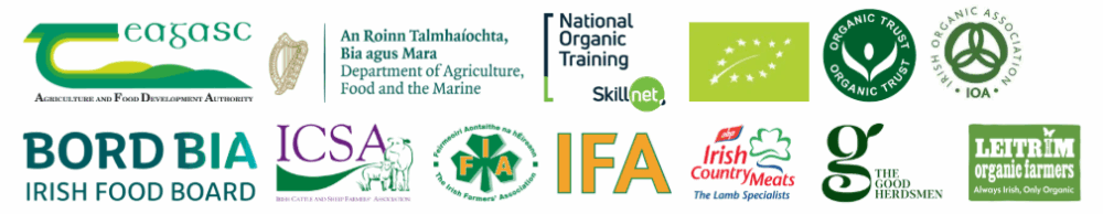 Logos of the various bodies involved in the Growing Prospects for Organic Livestock Roadshow