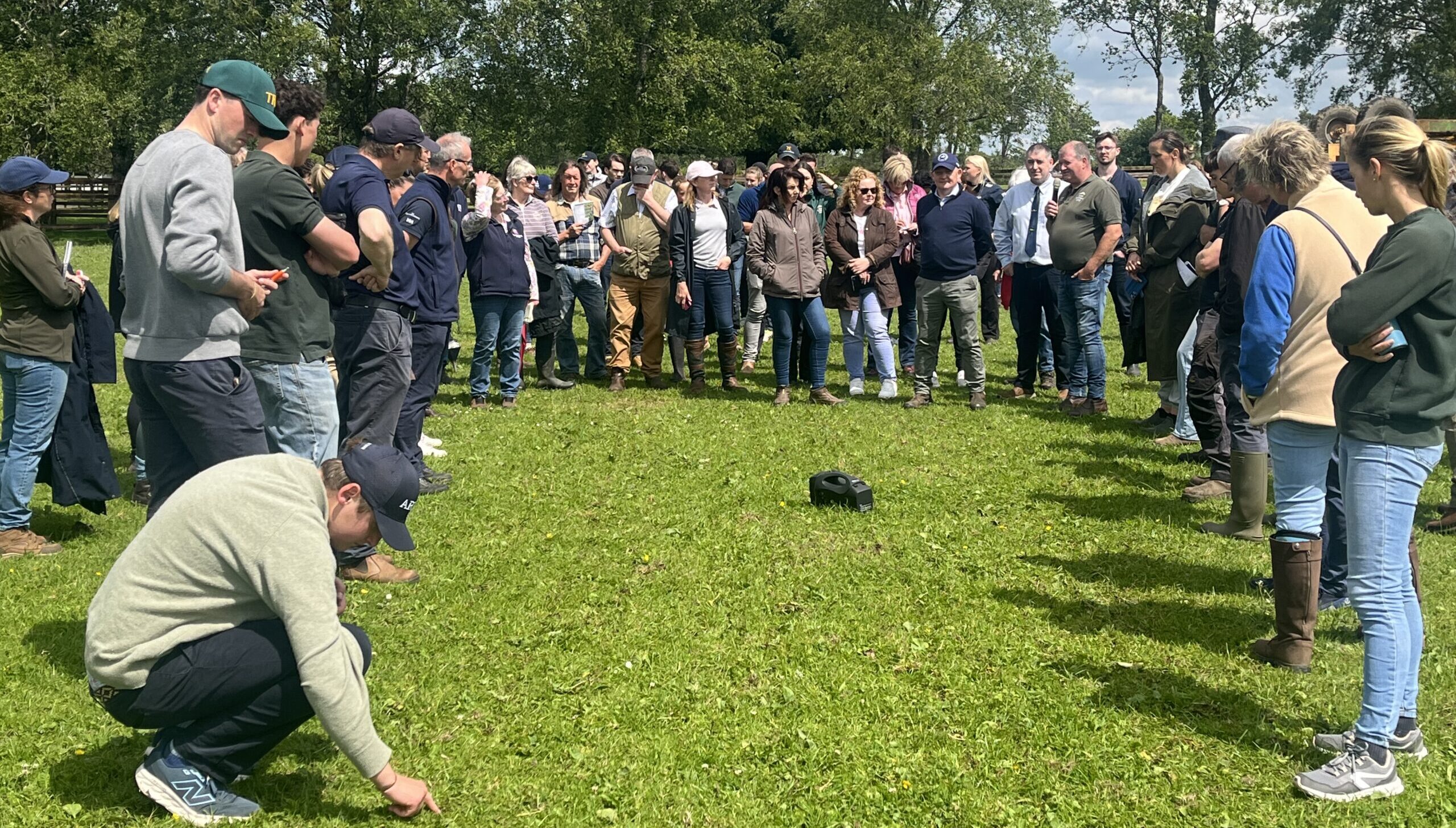 Photo of a group of attendees at the Equine Pasture Management Workshop
