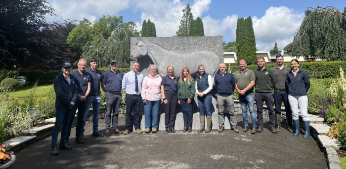 Group of staff at the Equine Pasture Management Workshop in the Irish Stud