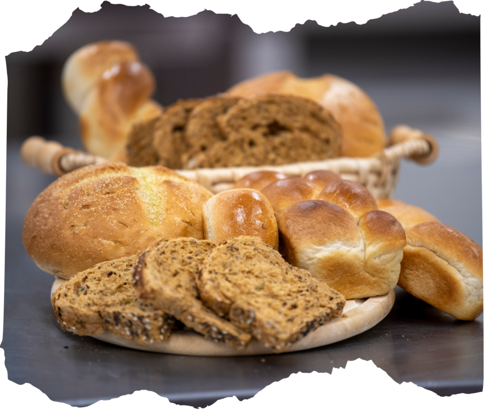 Selection of breads and bakery products from cereal and bakery research at Teagasc Ashtown