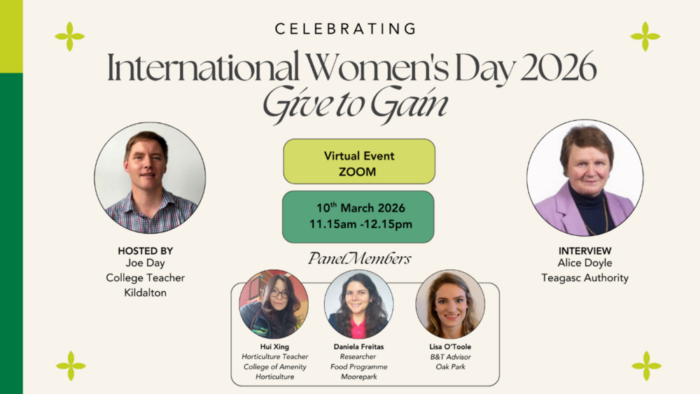 Teagasc webinar to celebrate International Women’s Day