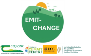 emit change project, teagasc, climate centre, UCC and DAFM logos