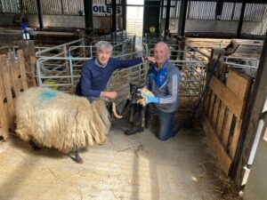 John Noonan (Organic Advisor, Teagasc) (left) along with Martin Joe Kerrigan (right)