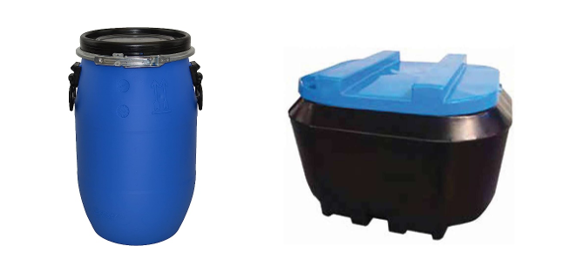 Figure 1 is an image of two different types of sealable meal bins